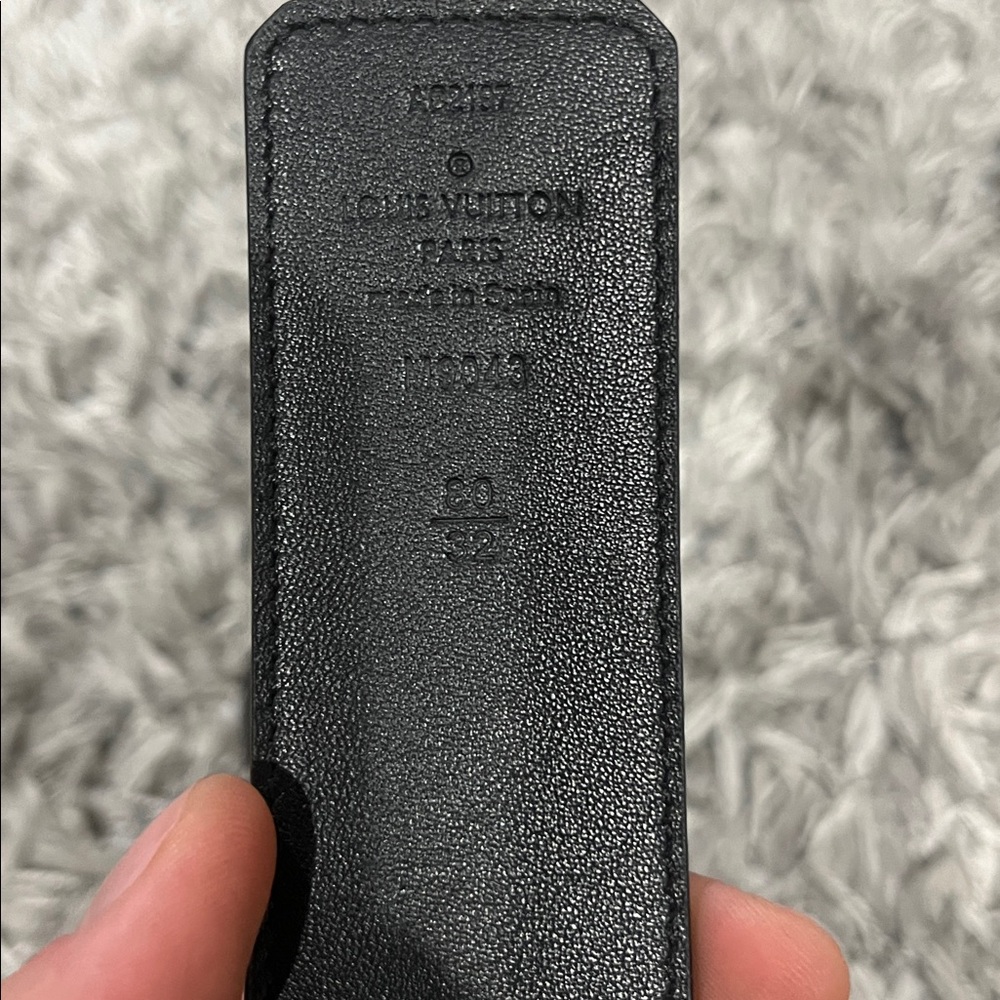 Louis Vuitton Belt Black 80cm LV Initiales 40mm Matte Black Belt - Picture 6 of 6